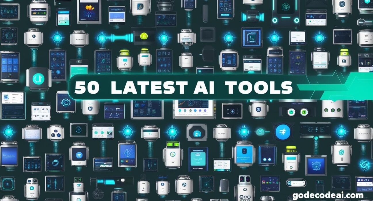 collage of latest 50 AI Tools
