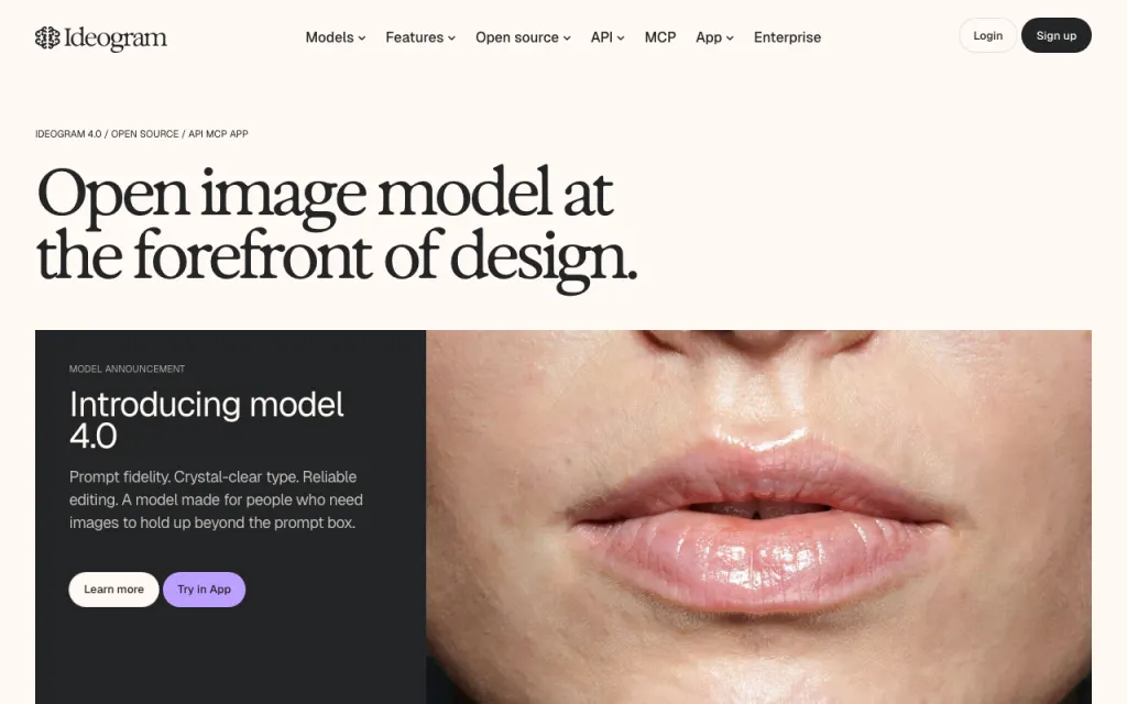 Ideogram website, captured by us