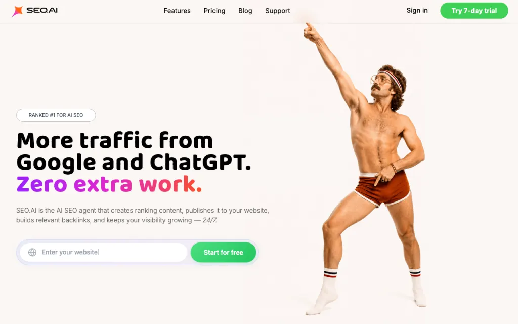 SEO.ai website, captured by us